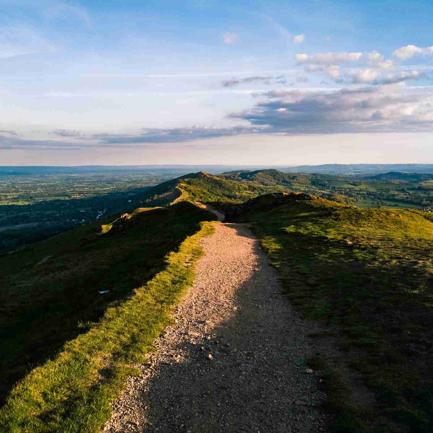 Trail through the hills